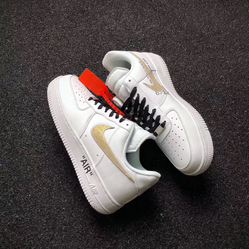 Authentic Air Force 1 Low AF1 x Virgil Abloh Golden